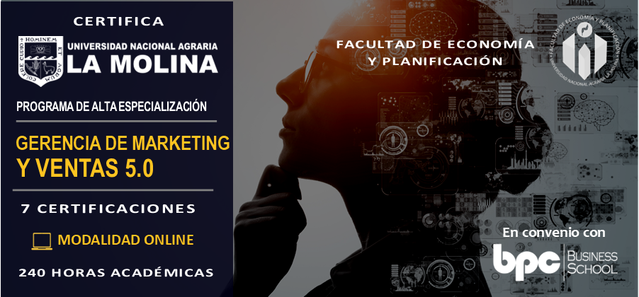  PAE en Gerencia de Marketing y Ventas 5.0
