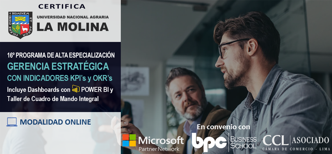 16° PAE en Gerencia Estratégica con KPI's y OKR's